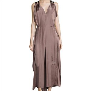 Laila Sleeveless Silk Charmeuse Maxi Dress